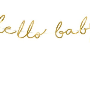 Hello Baby Banner | Hello Baby Sign | Baby Baby Shower Banner Sign | Gender Reveal Decor | Baby Shower Decor | Baby Decor