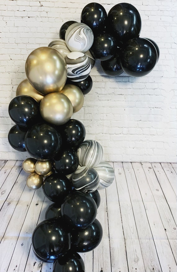 Great Gatsby Party Decorations Party Like Gatsby Balloons Black Gold  Balloon Garland Arch Kit Roaring 20s Party Decorations