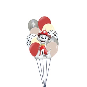 Marshall Paw Patrol Balloon Garland | Adopt A Puppy Balloon Garland | Firetruck Party Decor | Marshall Paw Patrol Birthday Decorations
