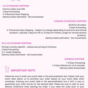 Shipping Information