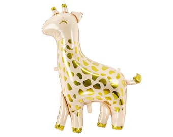 Giant Modern Blush Giraffe Balloon | Giant Giraffe Mylar Balloon | Safari Baby Shower | Wild One | Jungle Birthday Party Decor |