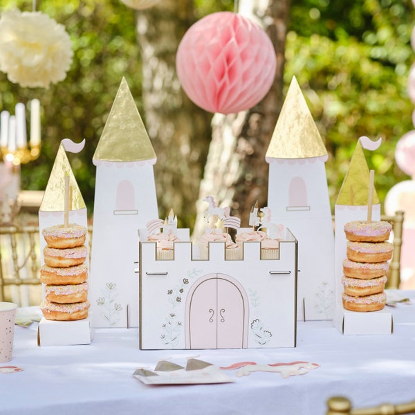 Magical Princess Castle Treats Stand | Princess Birthday | Princess First Birthday | Once Upon A Time Birthday | Fairytale Baby Shower Decor