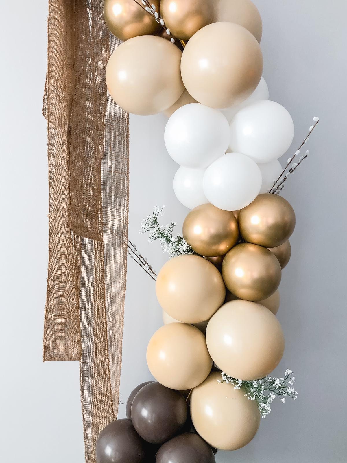 Boho Balloon Bliss: 155 Pieces Of Pastel Perfection! - 4ddbcnj