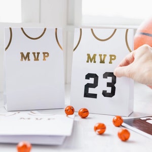 Customizable MVP Treat Bag | Basketball Birthday | Basketball Party | Rookie of the Year | Sports Birthday | NBA Party Decor | MVP Birthday