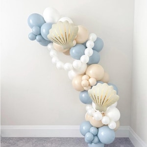 Unter der Sea Mermaid Party DIY Ballon Girlanden Kit, eine kleine Perle auf dem Weg Meer Sie bald Baby Shower Decor, Sea Shell Girl Geburtstag