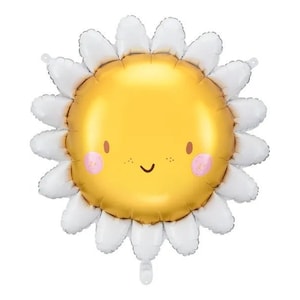 27" Smiling Sun Balloon | You are my Sunshine | Trip Around the Sun Decor | Little Sunshine Balloon | Here Comes the Sun Baby Shower Decor
