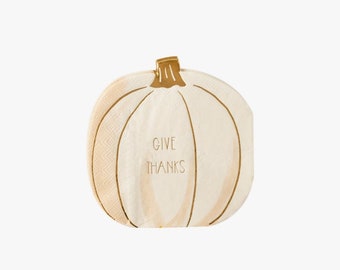 Servilletas de calabaza para Acción de Gracias / Decoración de mesa otoñal para Acción de Gracias / Decoración para Friendsgiving / Servilletas de Acción de Gracias / Baby Shower de Calabaza