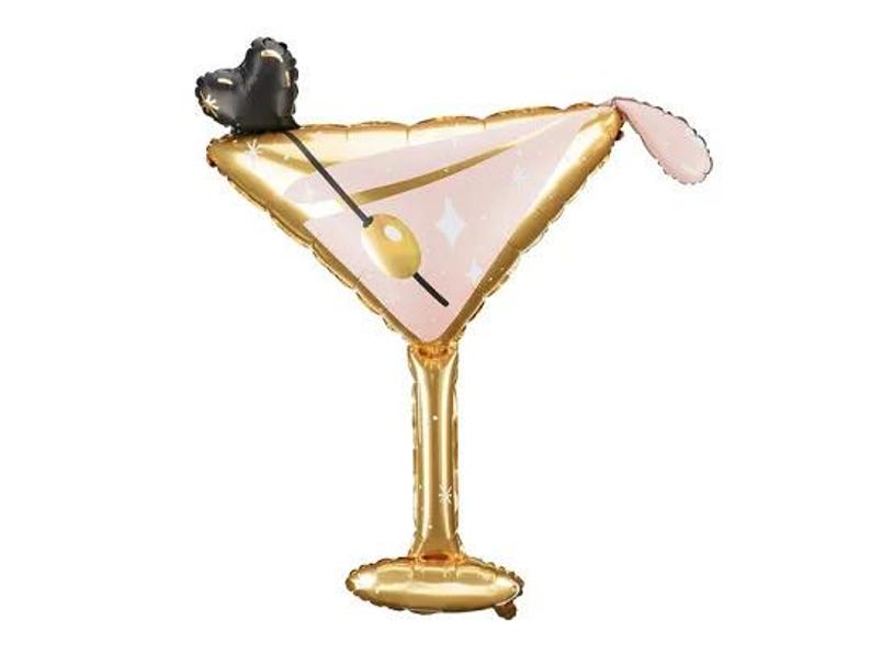 Martini Glass Foil Balloon