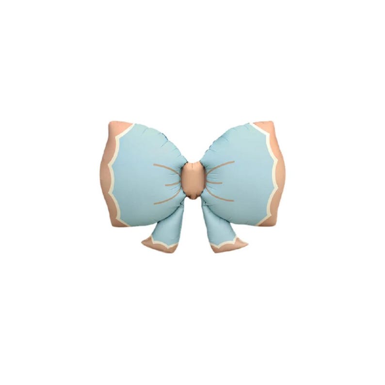 36" Matte Blue Bows Bowknot Foil Balloon