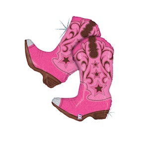 Jumbo Cow Girl Boots Balloon | Bachelorette Party Decoration | Nashville Bachelorette Nash Bash | Large cowboy Boots Birthday Party Balloon
