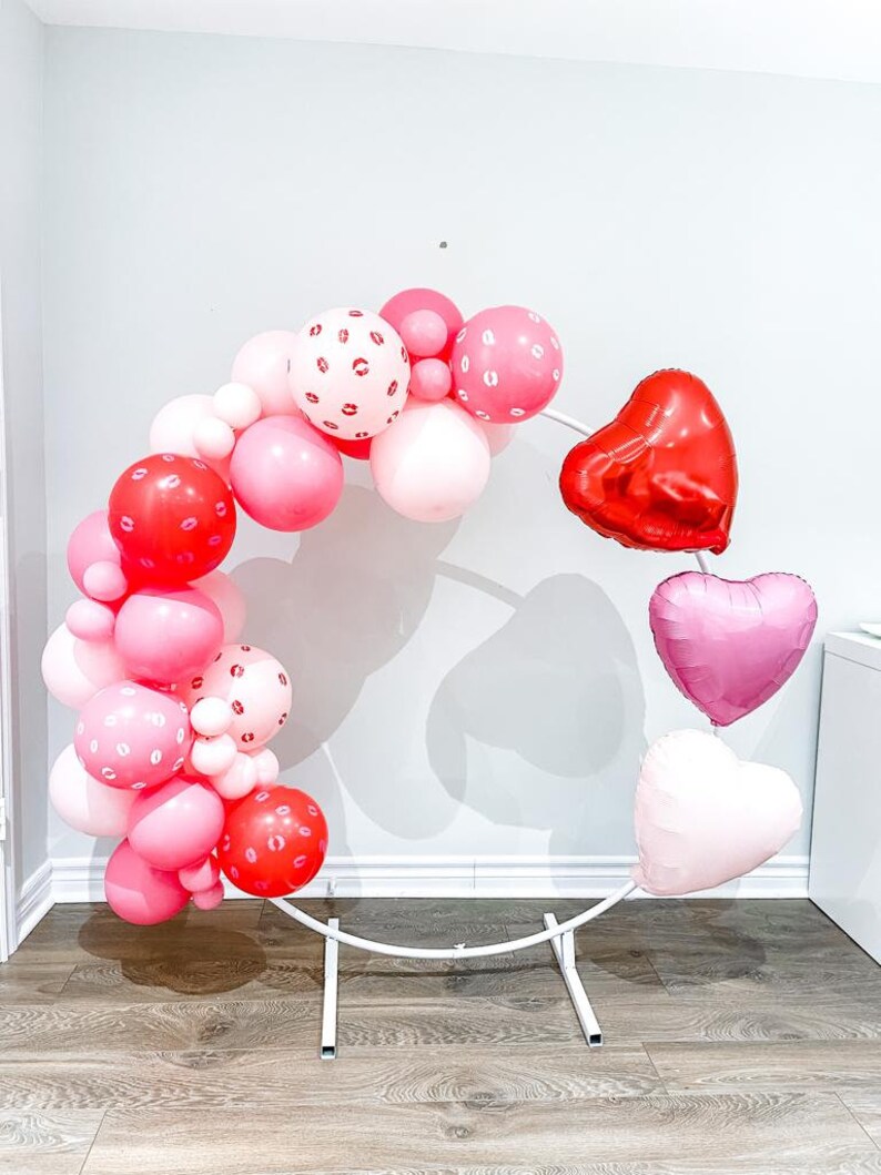 Valentines Day Balloon Garland DIY Kit | Pink Balloon Arch | Heart ...