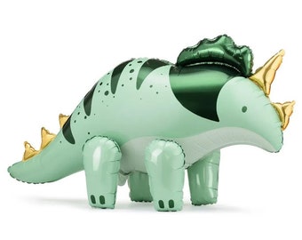 Pastel Green Dinosaur Balloon | Dinosaur Balloons | Green Dinosaur Balloons | Kids Party | Jurassic, Dinosaur Theme Birthday, Dinosaur Party