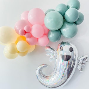 Muted Pastel Halloween Balloon Garland Kit Retro Pastel Halloween Decor Halloween Balloon Arch Pink Halloween Ghost Balloon Garland image 2