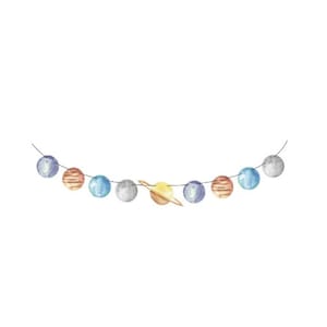 Planets Garland | Galaxy Planets Banner | Trip around the Sun | Twinkle Twinkle Little Star | Space Party Theme | Two the Moon Birthday