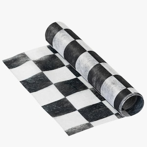 Checkered Runner | Muted Race Car themed Birthday | Two Fast Party Decor | Car Birthday | Fast One Party Decor | Race Car Party | Race Car