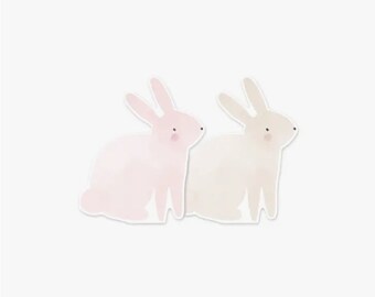 Bunny Napkins | Easter Table Decor | Easter Dessert Napkins | Spring Garden Party | Spring Baby Shower | Bunny Baby Shower | Easter Birthday