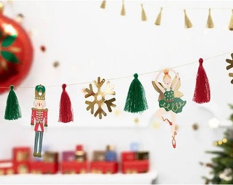 Beautiful Detailed Christmas Garland Kit | DIY Garland | Christmas Holidays Decor | Christmas Fire Place Decor | Nutcracker | Holiday Decor