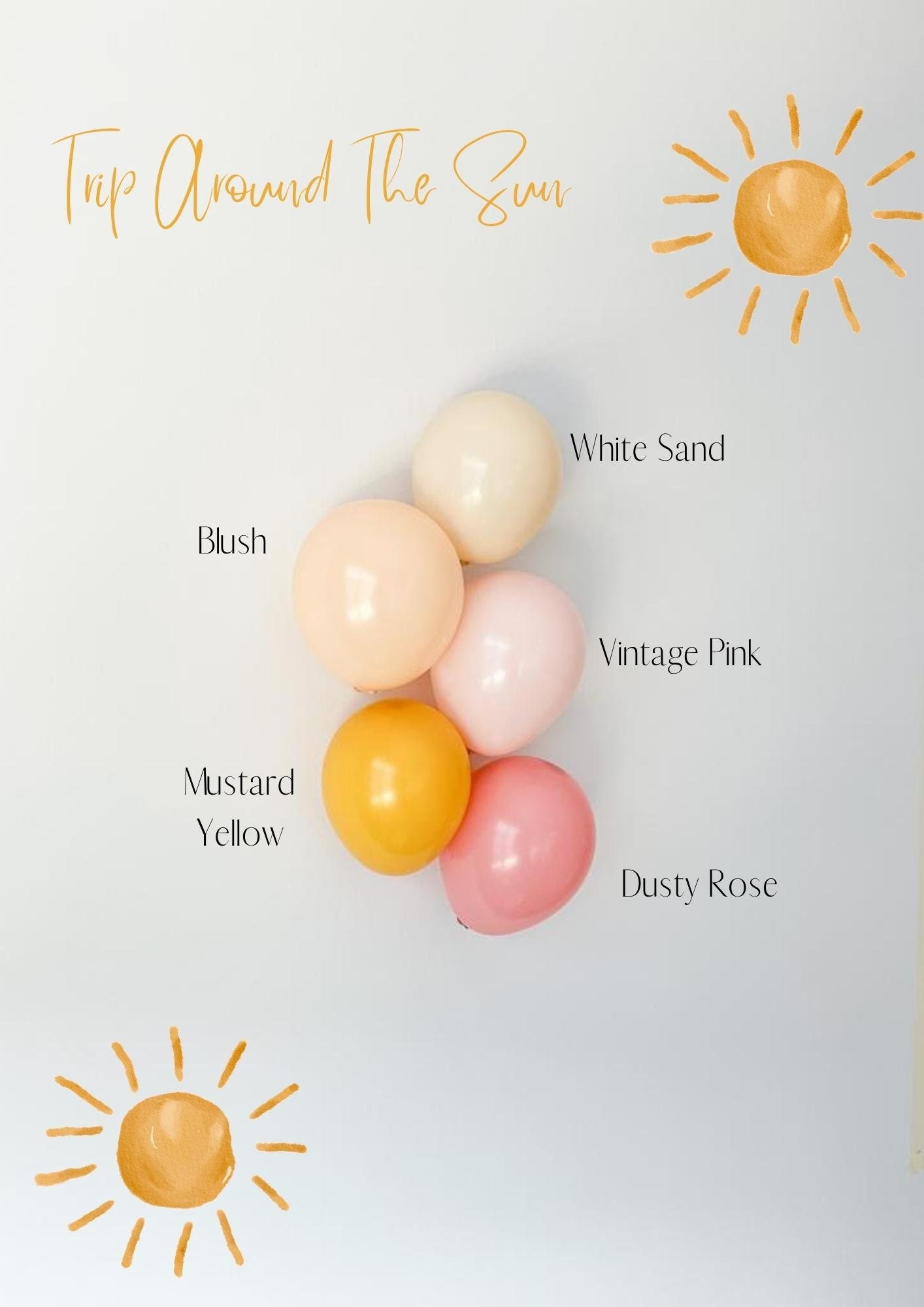 Sun Balloon Garland - Etsy