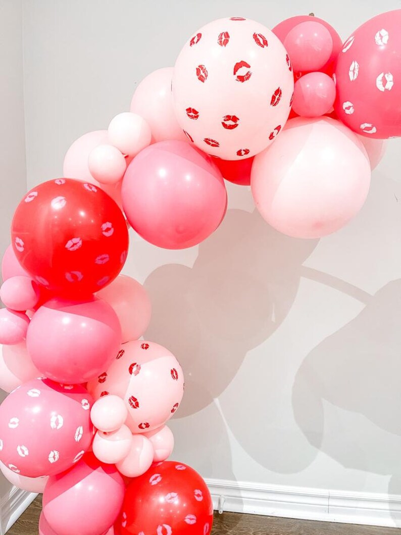 Valentines Day Balloon Garland DIY Kit | Pink Balloon Arch | Heart ...