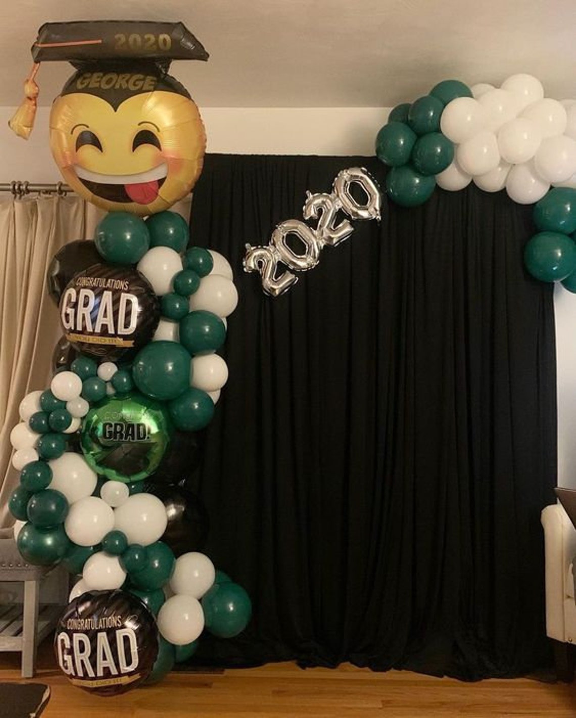 Custom Graduation Balloon Garland Kit School Mascot Balloon Etsy