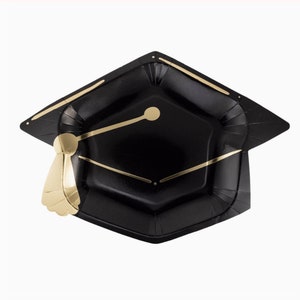 Graduation Cap Plates | Congrats Grad | Graduation Decor | Class of 2024 | Graduation Gift | Graduation Decor | Graduation Party Plates