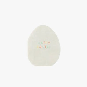 Happy Easter Egg Napkins | Easter Table Decor | Some Bunny Birthday | Easter Hunt | Spring Baby Shower | Bunny Baby Shower | Easter Birthday