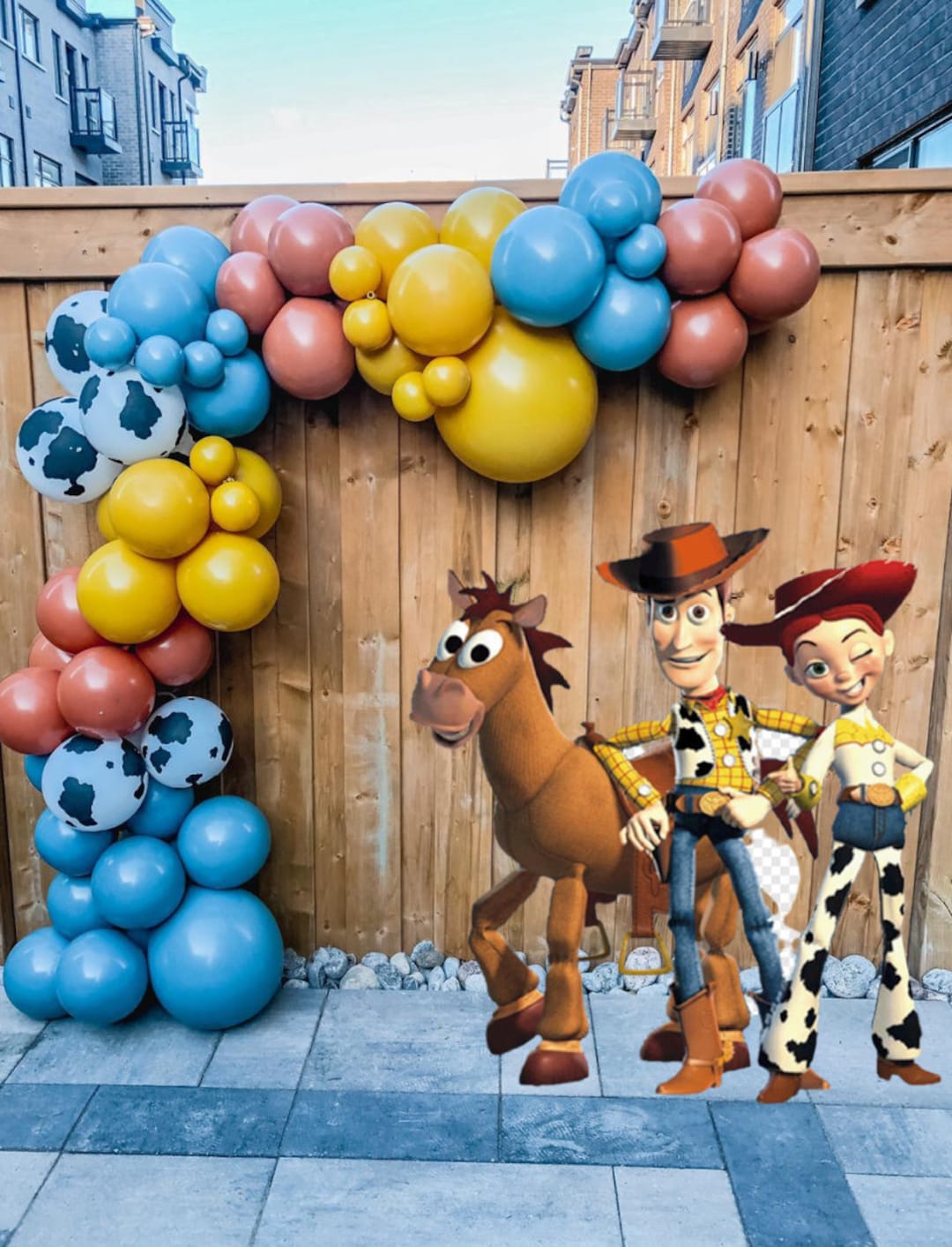 Retro Toy Story Themed DIY Balloon Garland Kit Boho Rustic