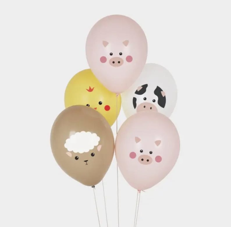 Farm Animal Latex Balloon Bouquet