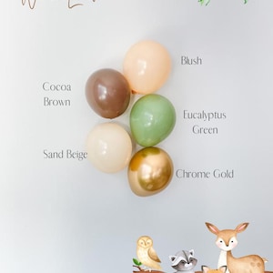 Woodland Balloon Garland Kit | Woodland Baby Shower | Sage Green Baby Shower | Woodland First Birthday Decor | Woodland Animals | Kids Party