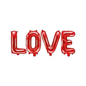 Red LOVE script balloon | Love phrase balloon | Love balloon | Valentines day decor | Valentines Balloons | Valentine Banner Valentine Party