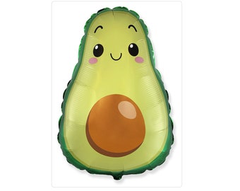 Jumbo 29'' Avocado Balloon | Fiesta Party Decoration | Avocado Birthday Party Decor | Foil Cinco de Mayo Balloons | Taco Baby Shower