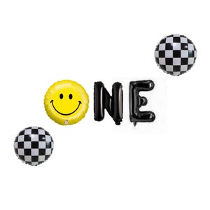 One Cool Dude Balloon Sign | One Happy Dude Balloons | One Cool Dude Party Decor | One Groovy Dude | One Happy Guy | Smiley Face Balloon