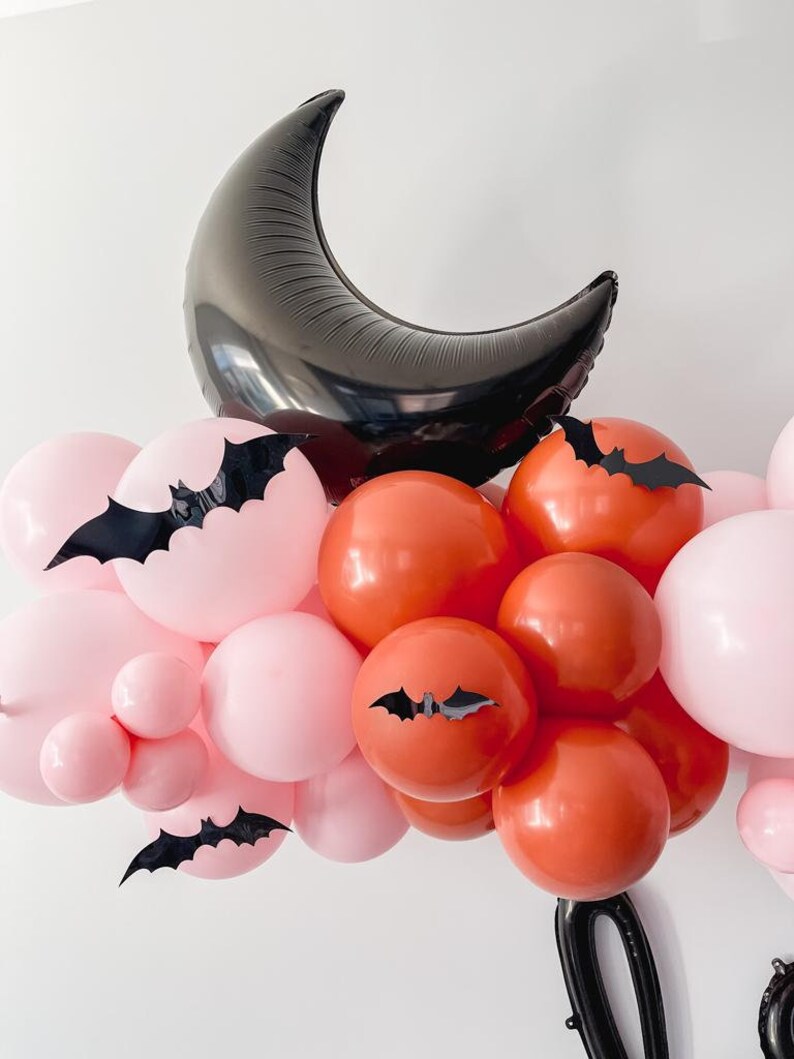 Pink Pumpkin Halloween Balloon Garland Pink Rustic Orange Etsy