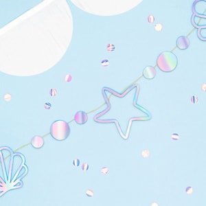 Mermaid Theme Party Banner | 1st Birthday Party Under the Sea Decoration | Girl Birthday Party Decor | Narwhal Baby Shower | Little Mermaid