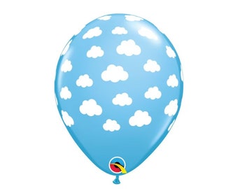 Globos de nube de 28 cm | Baby Shower Vintage | Decoración para Fiesta de Granja | Globos de Toy Story | Globos de cielo azul y blanco | Fiesta de aviones | Fiesta infantil