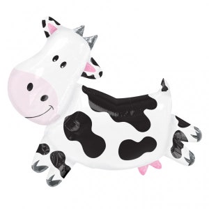 Jumbo Cow Balloon | Cow Print Balloons | Giddy Up | Country Farm Themed Party | Southern Pink Bach | Holy Cow I'm 1 Decor | 1st Birthday