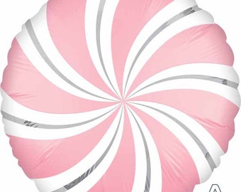 Candy Balloon | Swirl Candy Balloon | Candy Cane Balloon | Christmas Decor | Holiday decor