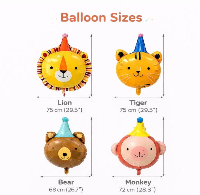 Balloon Size Details