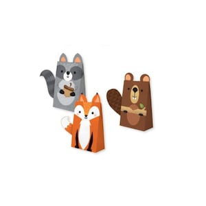 Woodland Baby Shower Treat Bags | Woodland Baby Shower | Forest Animals Baby Shower | Sage Green Baby Shower Decor | Woodland First Birthday