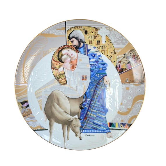 Vintage KNOWLES Collector's Plate | Mary And Jesus | Biblical Mothers Series | 1985 | Plate Number 2195 B | 10 1/4" Diameter