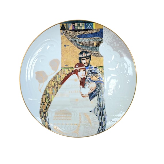 Vintage KNOWLES Collector's Plate | Bathsheba And Solomon | Biblical Mothers Series | 1983 | Plate Number 208 D | 10 1/4" Diameter