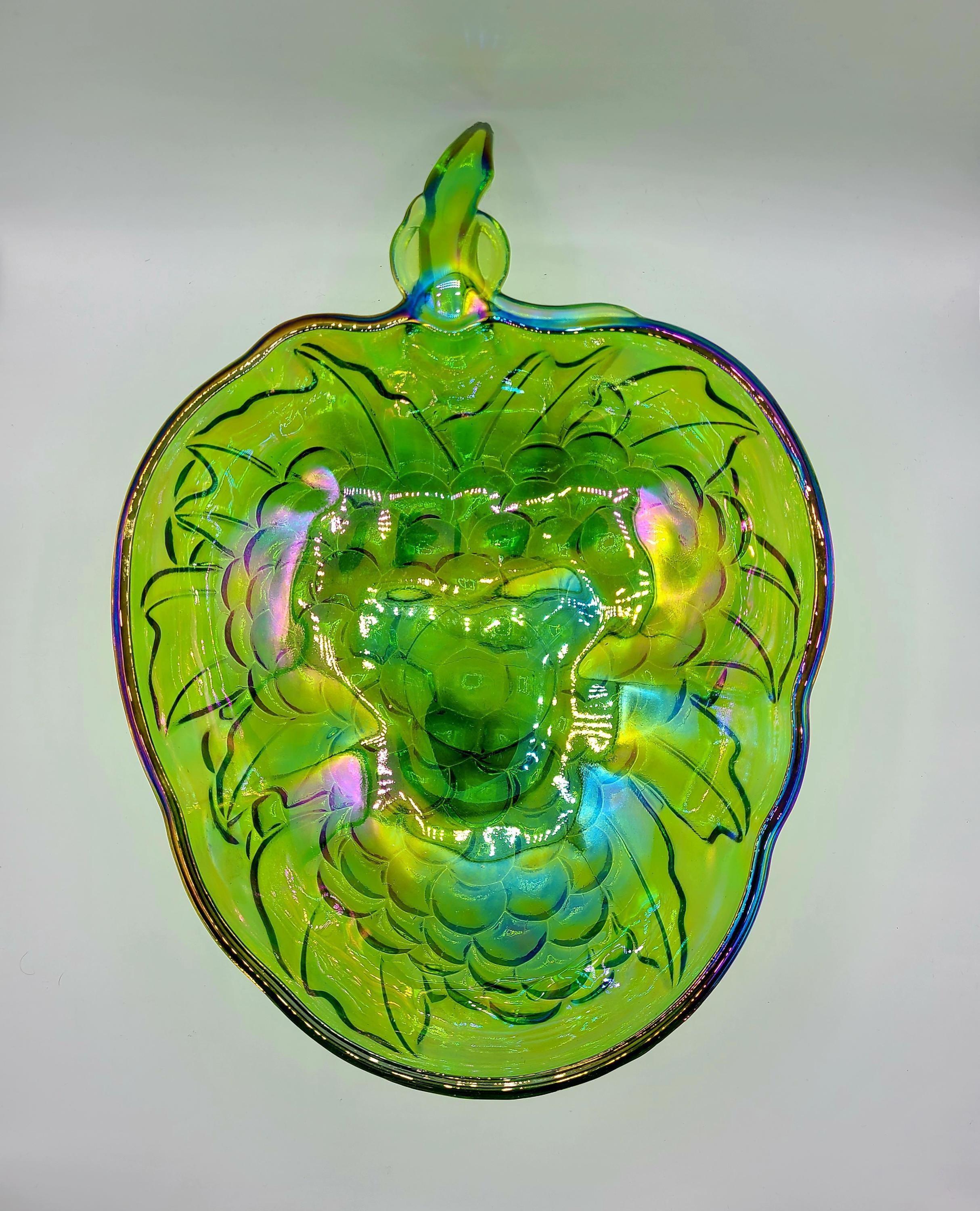 Carnival Glass footed Bowl Carnival Glass footed Bowl