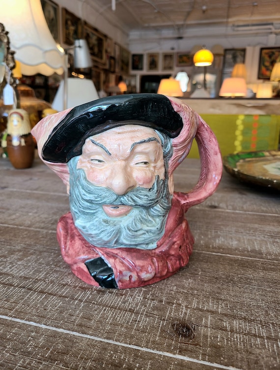 Large ROYAL DOULTON Toby Jug | Sir John Falstaff | D6287 | Collectible Hand Painted Ceramic Jug