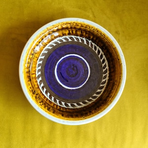TITUS Keramik Schale von OLLE ALBERius Für Rorstrand | Schwedische Mid Century Modern Dekorative glasierte Keramikplatte | Sammlerstück | Wohndekor