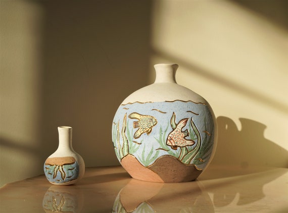 Vintage Mexican Ceramic Pottery ~ Ceramica Gardiel Linea 24K Gold Trim
