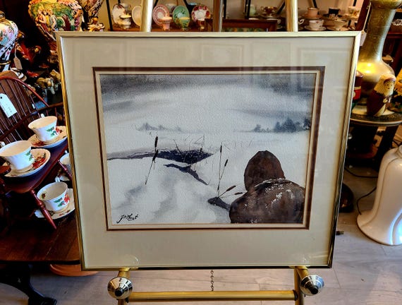 Original Watercolor Painting by the Canadian Artist John Van Der Hart | Signed | Vintage Wall Art | Home Decor | Collectible Canadian Art
