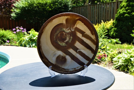 Vintage AXELLA Design Stentoj Ceramic Dish ~ Mid Century Danish Stoneware Plate ~ Signed And Numbered Danish Ceramic Bowl
