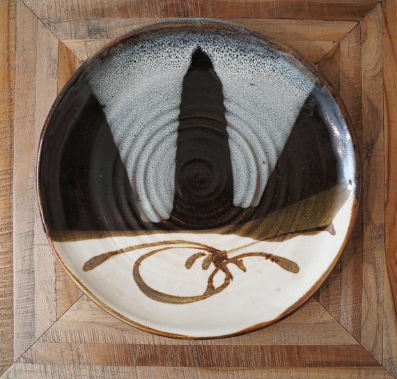 Frank Massarella Art Pottery Plate, Ojai California