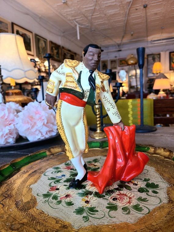Vintage Ceramic Bull Fighter Matador Figurine | MCM | Collectible