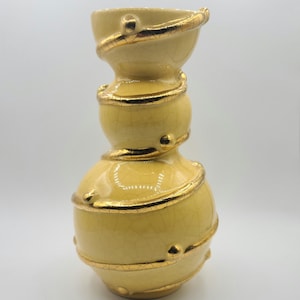 Vintage LONGWY Vase | 1990s | French Pottery | Faienceries de Longwy | Made in France | Collectible | Home Decor